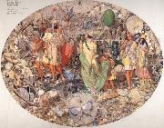 Richard  Dadd Contradiction:Oberon and Titania oil painting on canvas